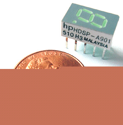 7 segment led display ~ green ~ 7.6MM common anode [8]